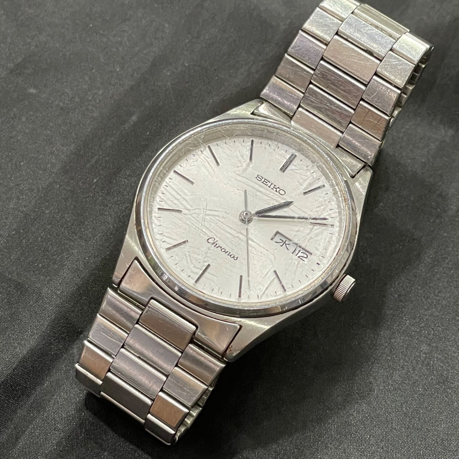 SEIKO Chronos 5H23-7D40 Men's Watch Battery Replaced Seiko Watch Quartz Watch @City
