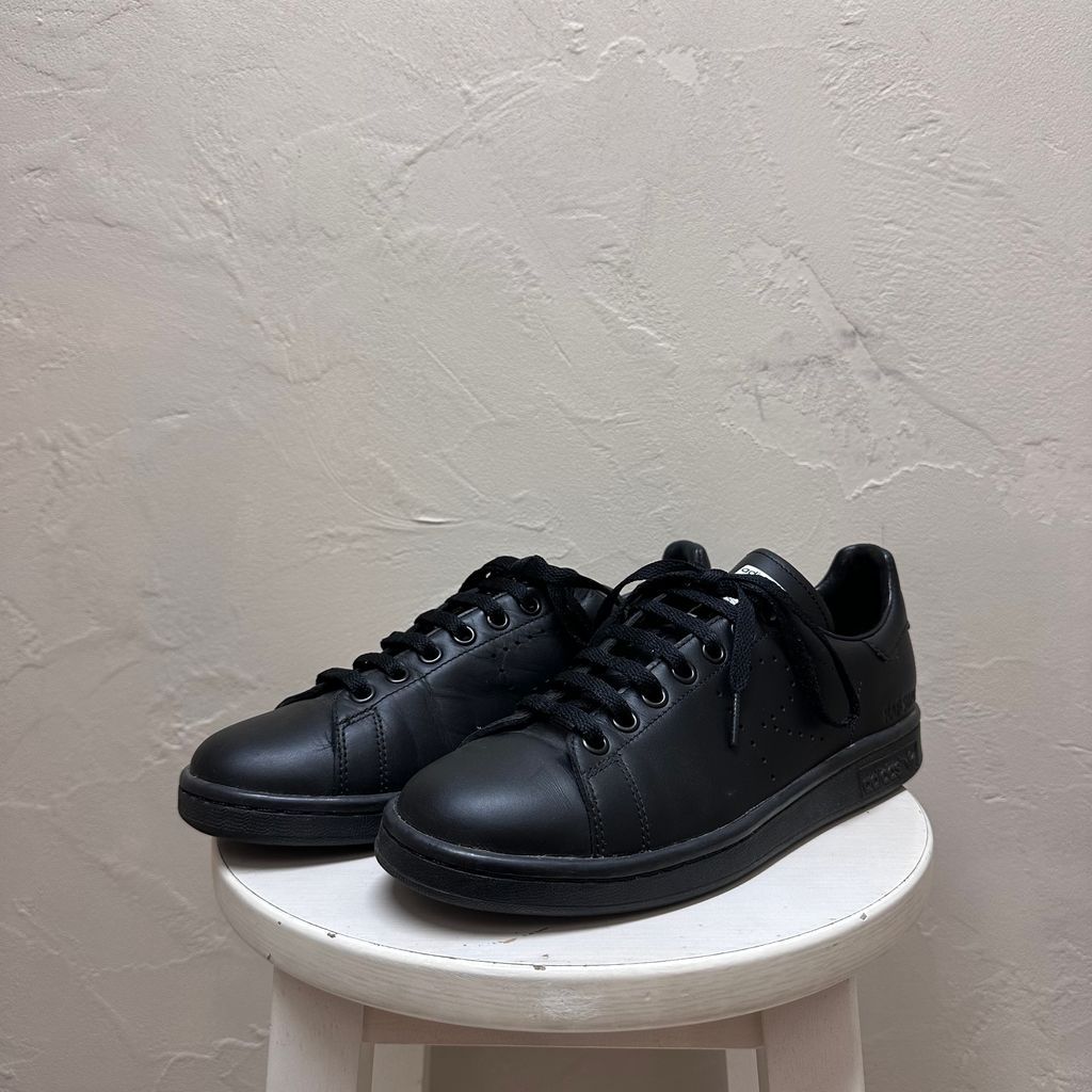 adidas × RAF SIMONS アディダス ラフ・シモンズ STAN SMITH スニーカー S74590 ブラック size:25.5【代官山B08】
