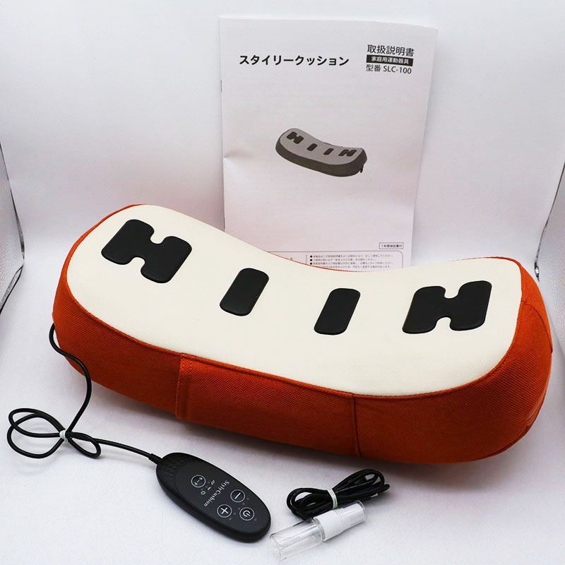 中古美品 ルネサンス スタイリークッション SLC-100 オレンジ ER8-08-21