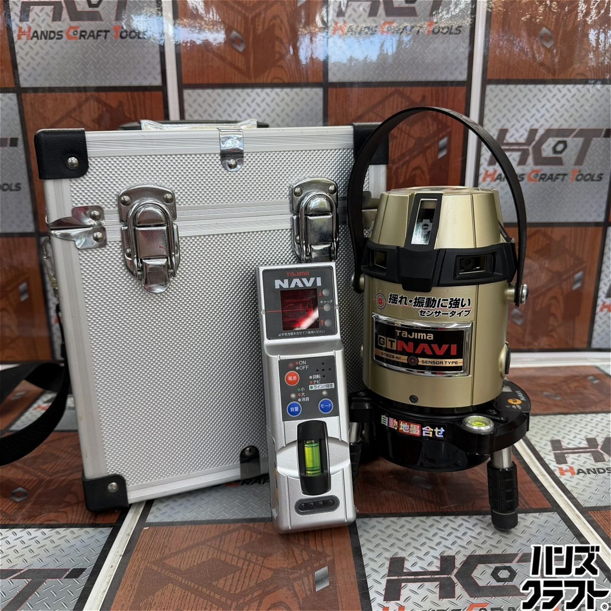 ◇【中古現状品】TAJIMA タジマ GT8ZS-NI レーザー墨出し器 受光器付 未校正品