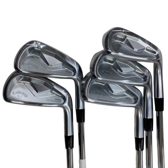 【中古】 キャロウェイ X FORGED MAX(2025) 5S アイアンセット IR Dynamic Gold MID 115 (フレックスS) メンズ 男性用 右利き 右用 Cランク ゴルフクラブ