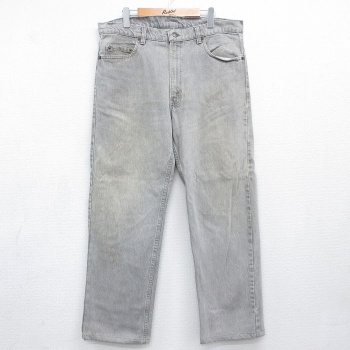 W37/古着 ジーンズ Levis リーバイス 505 メンズ 90年代 90s コットン USA製 グレー 26aug04