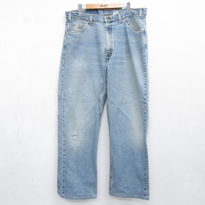 W37/古着 ジーンズ Levis リーバイス 505 メンズ 90年代 90s コットン ネイビー デニム 26aug04