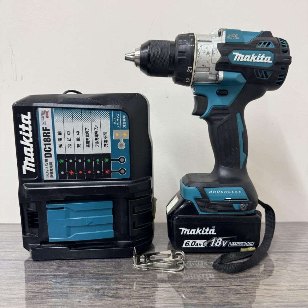 【中古】makita DF486D 18V充電式ドリルドライバ （本体+バッテリ1個＋充電器付）【202】