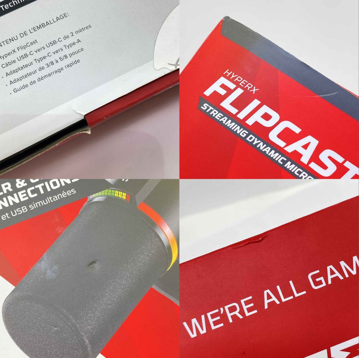 HyperX ハイパーエックス FLIPCAST ダイナミックマイク HXMI241 ※中古