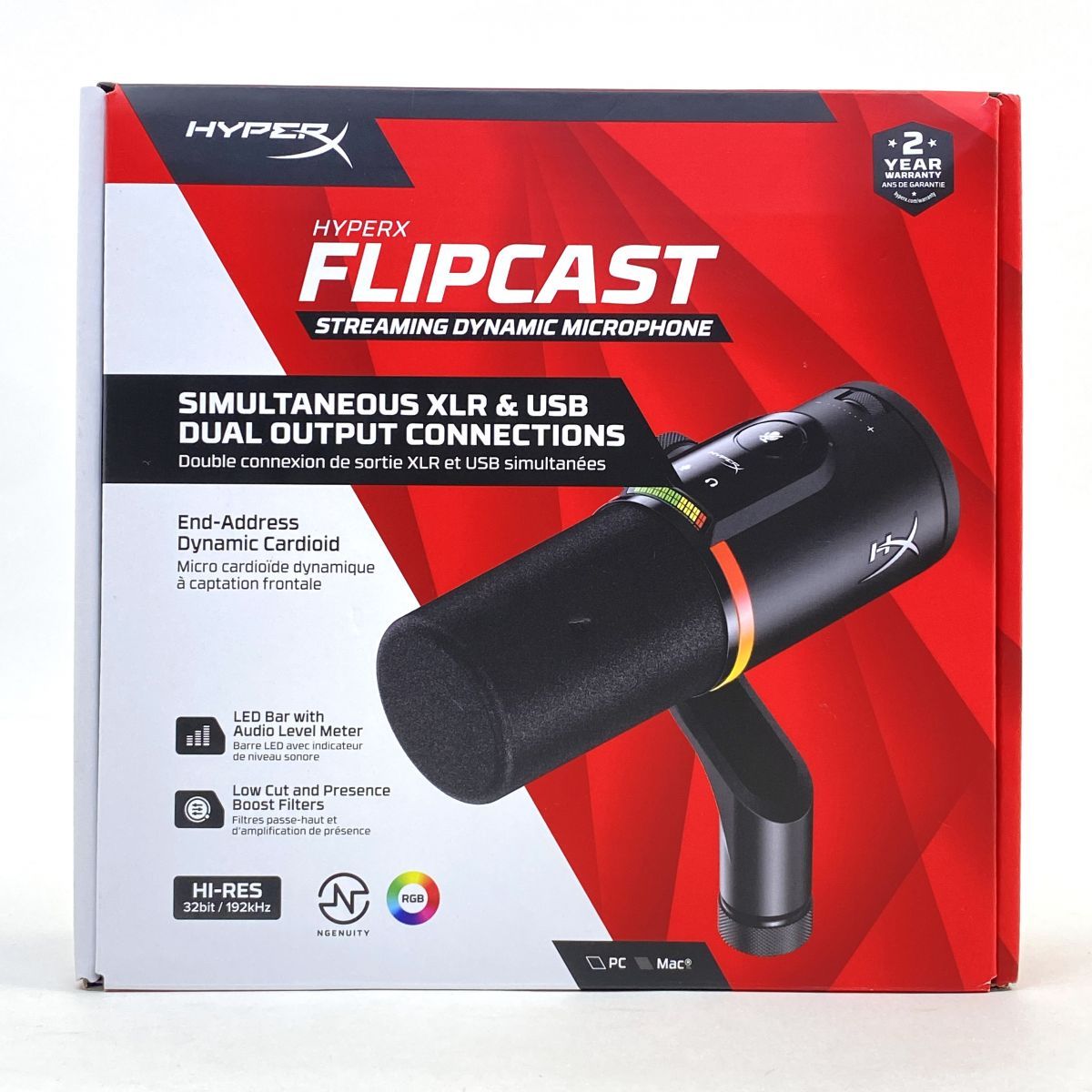 HyperX ハイパーエックス FLIPCAST ダイナミックマイク HXMI241 ※中古
