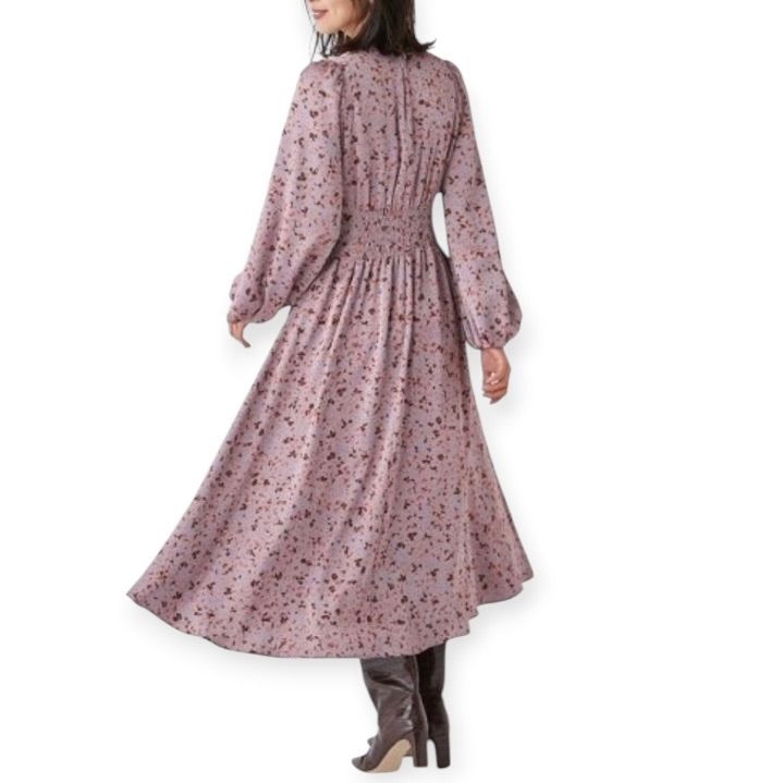 FRAY I.D フレイアイディー 美シルエット フロントタック 花柄 ロング 