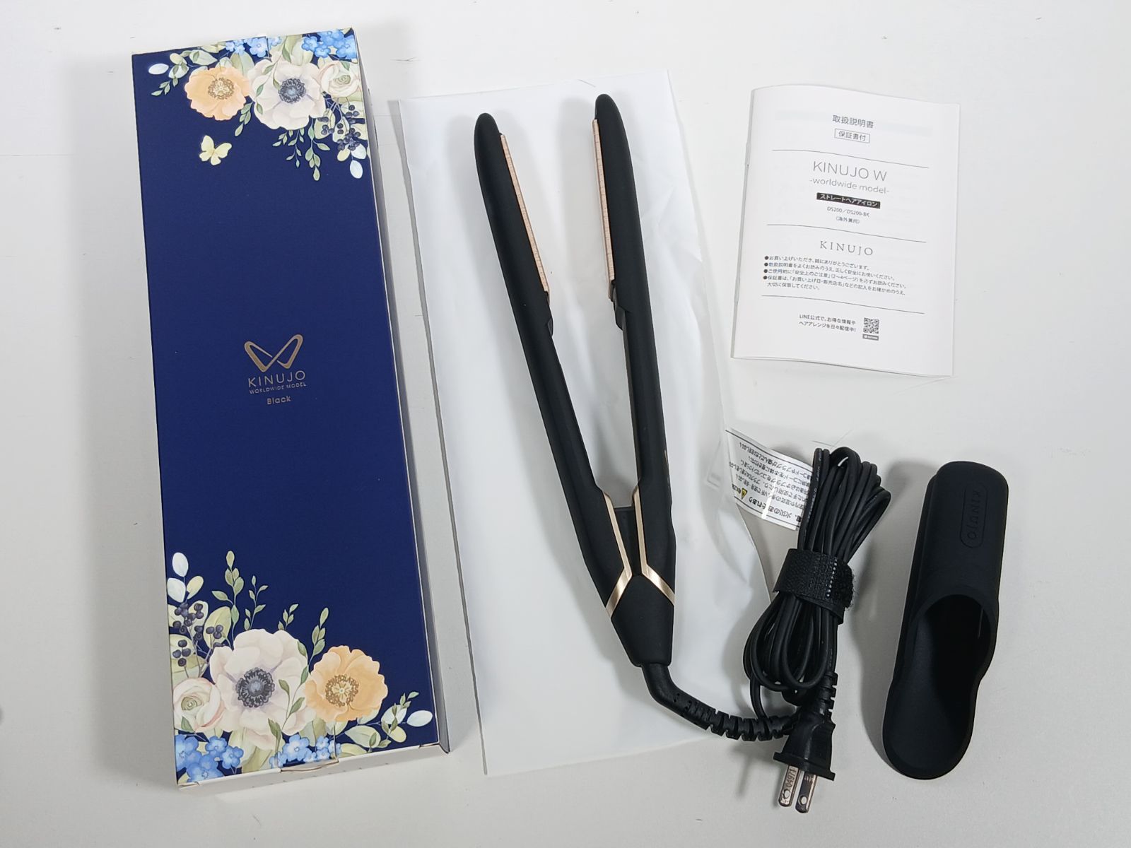 美容家電 KINUJO W worldwide model ストレートアイロン 保証書付き