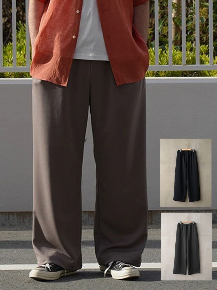 MANUAL ALPHABET マニュアルアルファベット SMOOTH JERSEY WIDE TRUCK PANTS 9,240円