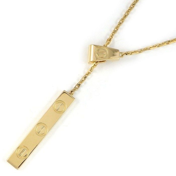 カルティエ Cartier ネックレス ラブ ビズ プレート Yシェイプ K18YG 【中古】 184,250円