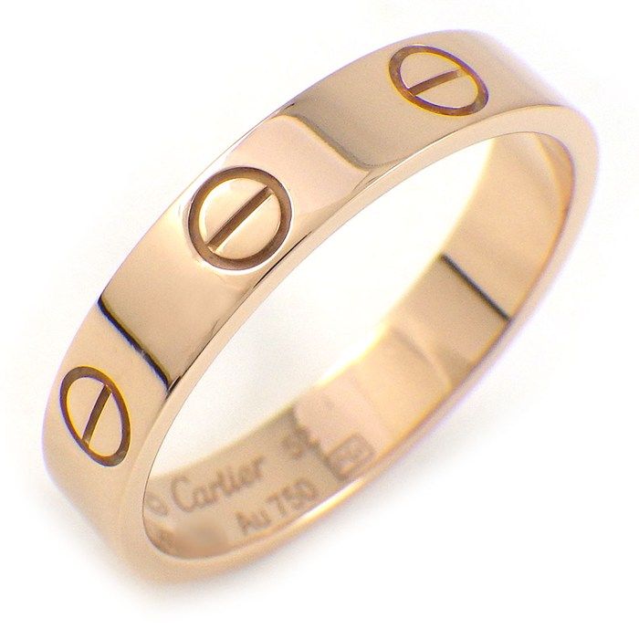 カルティエ Cartier リング ラブ スモールモデル SM B4085252 K18PG 12号 / #52 【中古】 101,640円