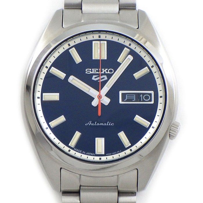 セイコー SEIKO 腕時計 5スポーツ SBSA253/4R36-15M0 ブルー文字盤 デイデイト 夜光針/インデックス 裏スケ SS 自動巻き 【箱・保付き】 【中古】