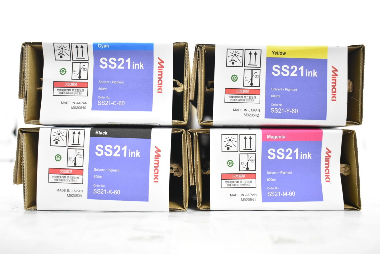 未使用 MIMAKI 純正 トナー SS21-K-60/C-60/M-60/Y-60 4色（シアン・マゼンタ・イエロー・ブラック） ミマキ ITJMTNV6SDF9-D-N24-byebye