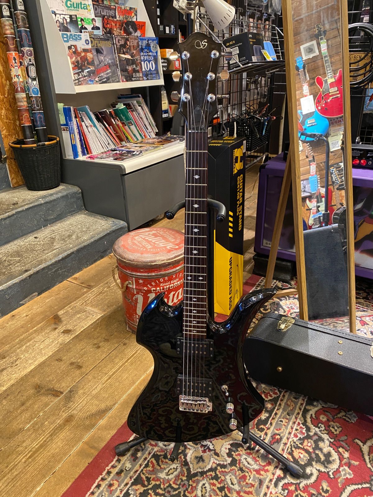 Samick サミック モッキンバード エレキギター ブラック キルト 2ハム