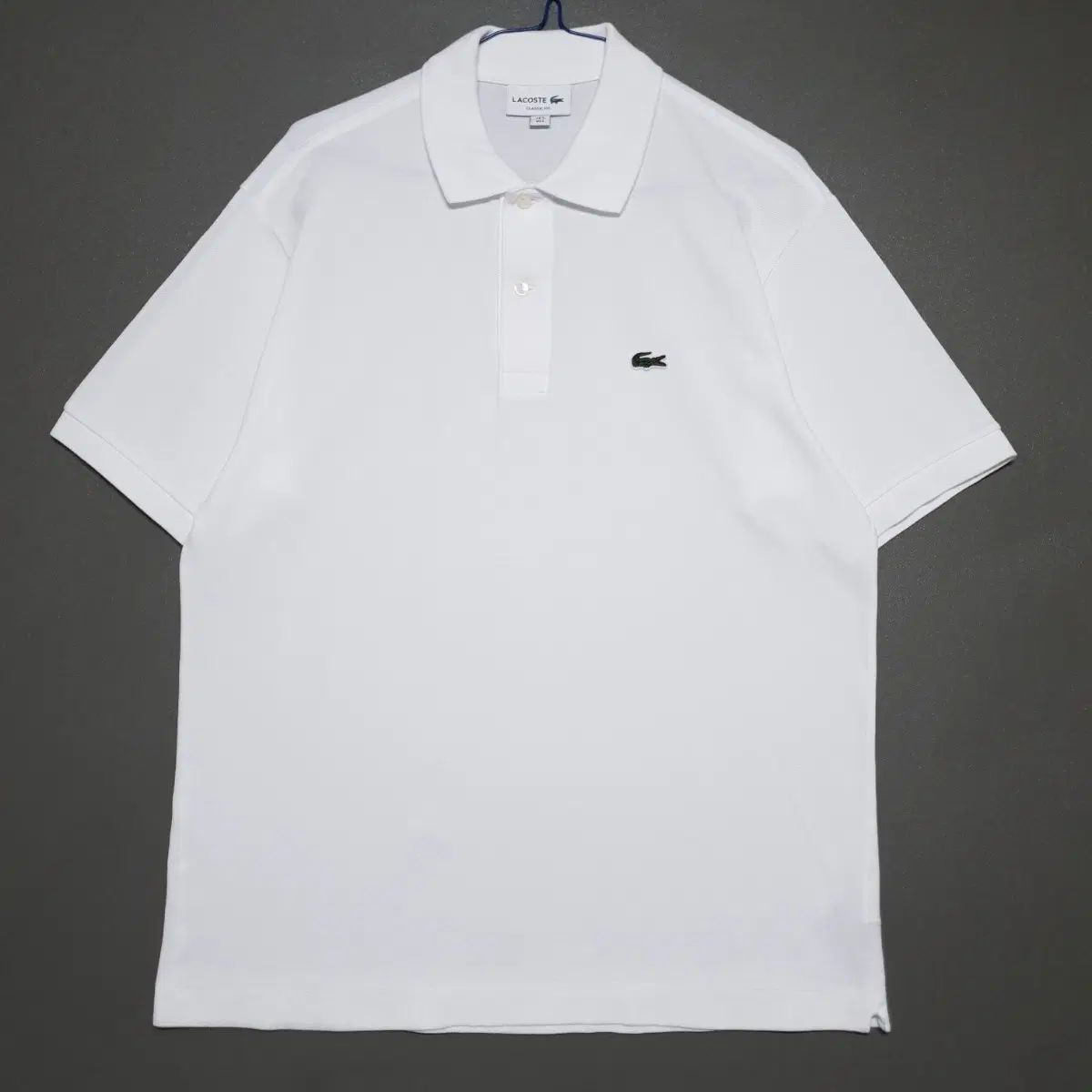 LACOSTE ラコステ 新モデル 23ss ポロシャツ 半袖 カラーTシャツ クラシックフィット L1212 - 白
