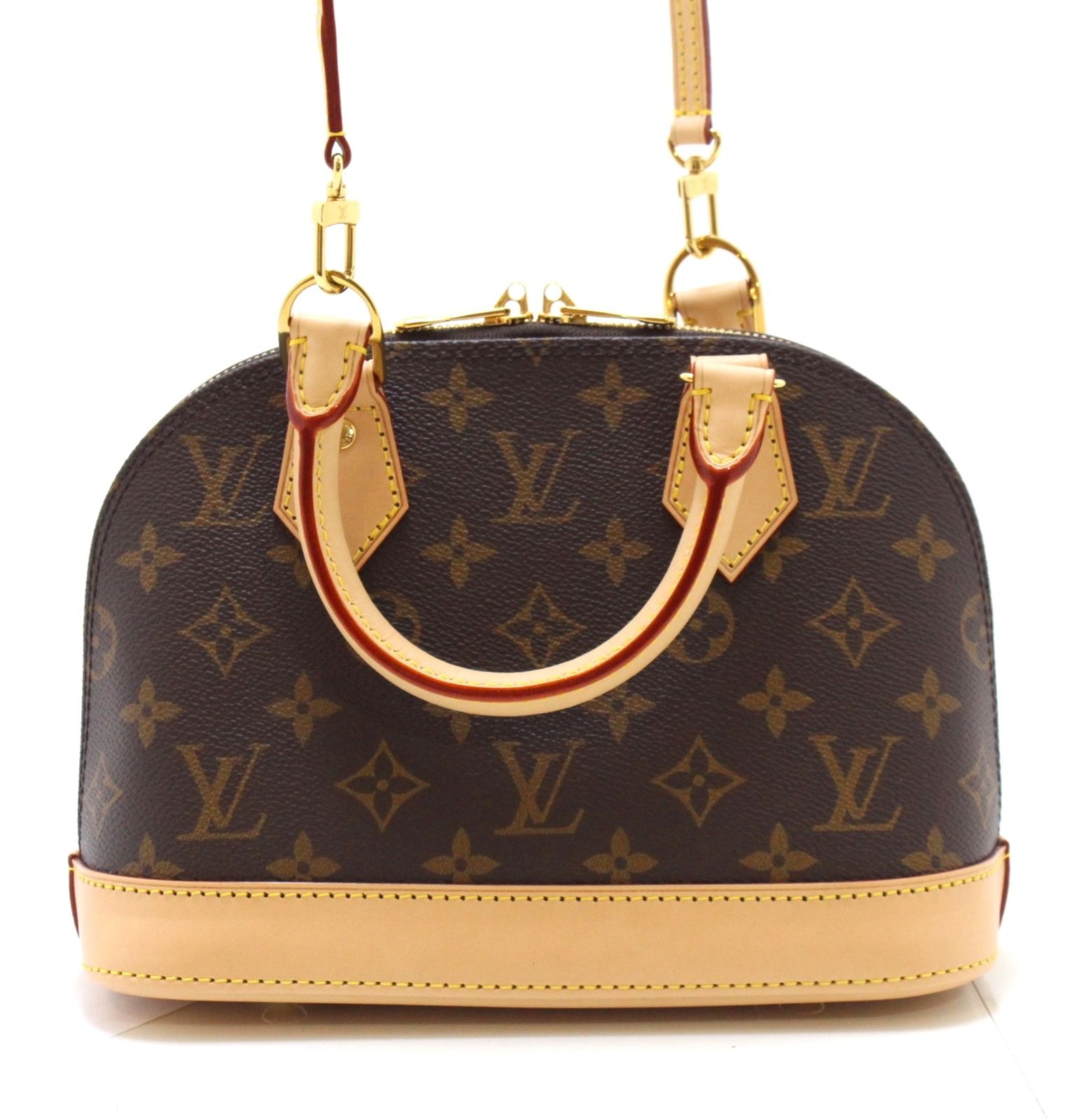 LOUIS VUITTON ルイ・ヴィトン アルマBB M53152 ショルダーバッグ モノグラムキャンバス ブラウン/ゴールド金具 RFIDタグ確認済み レディース【中古】460 143,220円