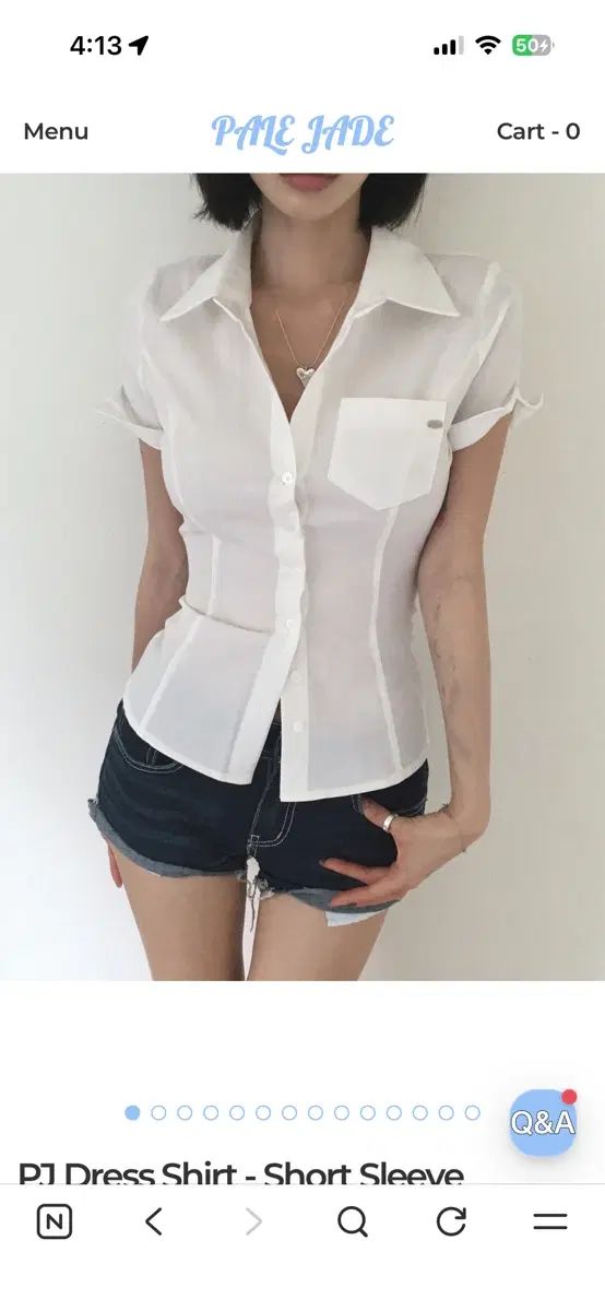 ペイルジェイド(PALE JADE) シャツ ショートスリーブ サイズ 2