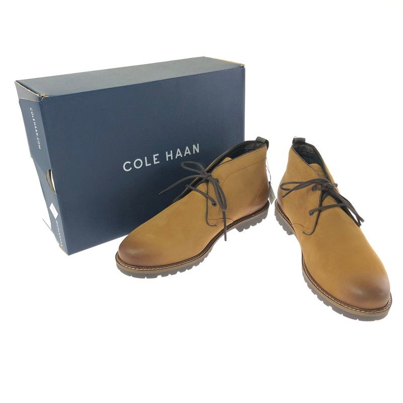 【中古美品】 COLE HAAN コールハーン CHUKKA BOOTS BROWN C39163 チャッカ ブーツ 靴 【164-260812-rt-09-tagh】