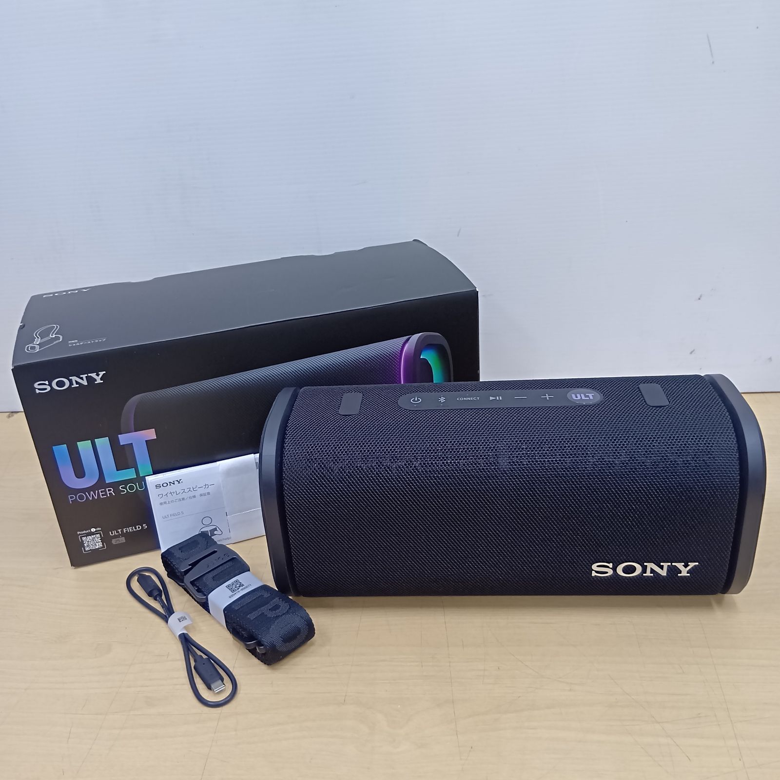 SONY ULT FIELD5 ワイヤレスポータブルスピーカー SRS-ULT50　ブラック　Bluetooth ソニー 音楽