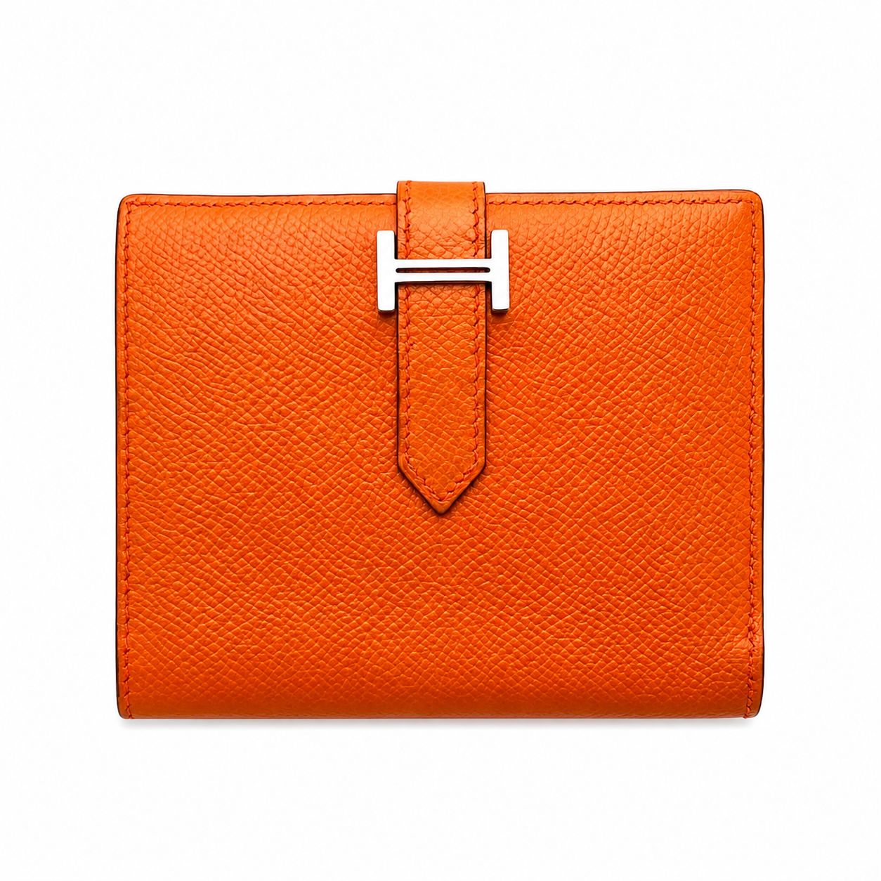 HERMES エルメス ベアンコンパクト オレンジ 財布 コンパクト財布