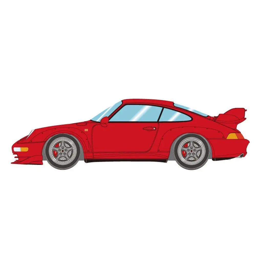 【新品】ミニカー 1/18 Porsche 911(993) GT2 Street 1996 (ガーズレッド ) [EML213C]