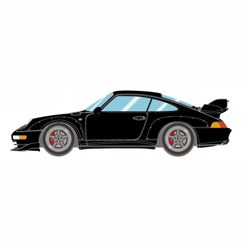 【新品】ミニカー 1/18 Porsche 911(993) GT2 Street 1996 (ブラック) [EML213E]