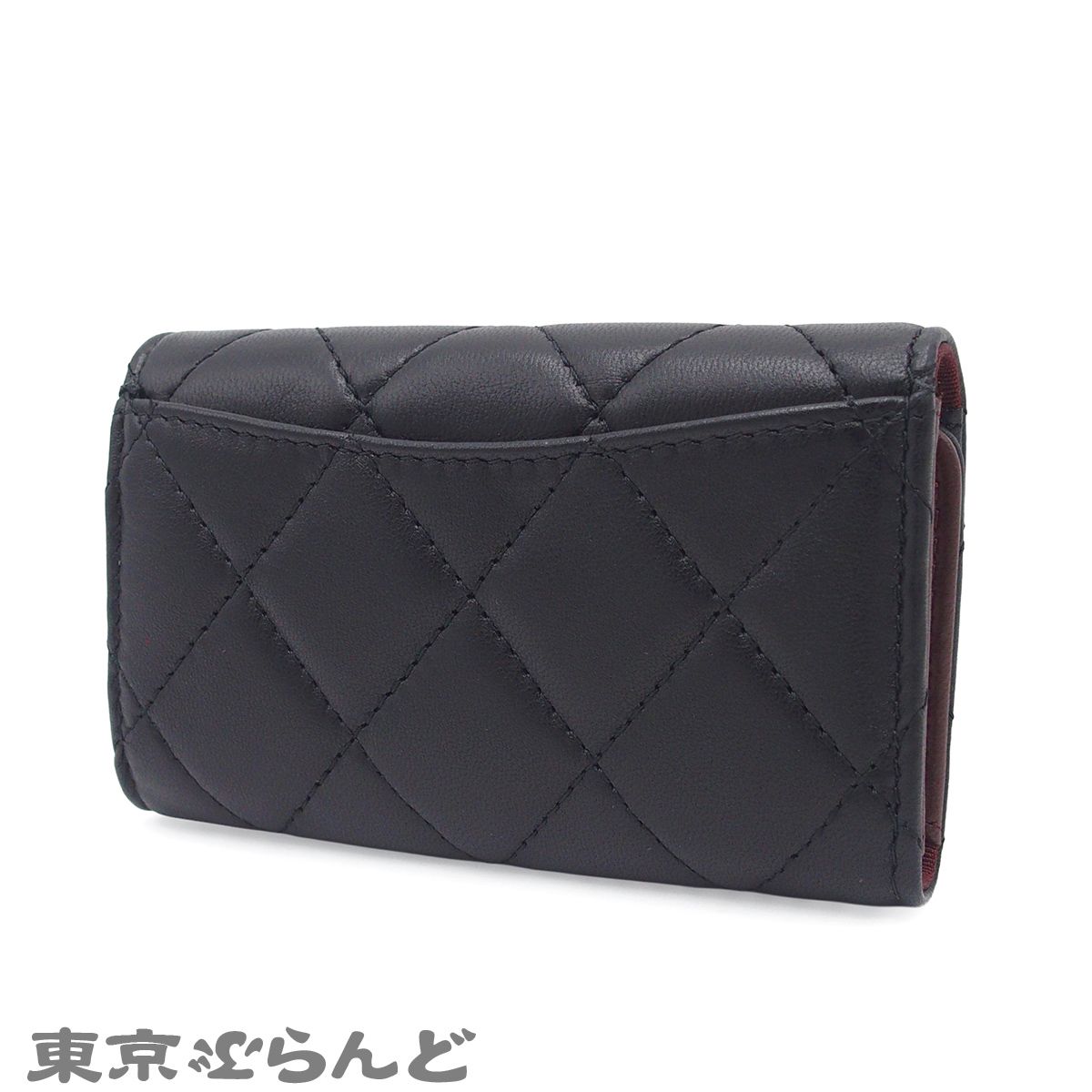シャネル CHANEL マトラッセ 6連 キーケース A31503 ブラック