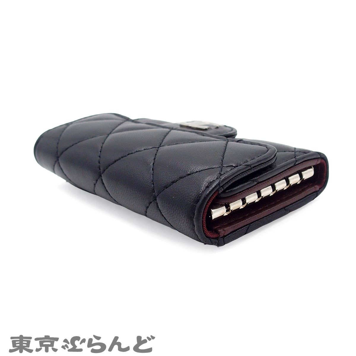 シャネル CHANEL マトラッセ 6連 キーケース A31503 ブラック