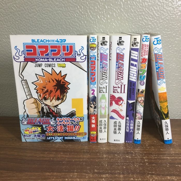 [BLEACH Related Books] ◆ 7 Book Set Comic Novel Bleach Including Komaburi/Spirits Are Forever with You/ The Honey Dish Rhapsody/The Rebooted Souls/Calabri First Edition