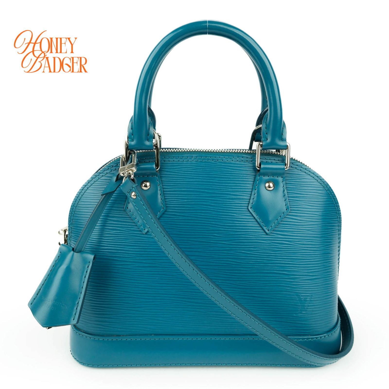 【生産終了・希少カラー】ルイヴィトン LOUIS VUITTON アルマ BB エピ ALMA BB EPI ブルー 青 BLUE レザー 2WAY ハンドバッグ レディース