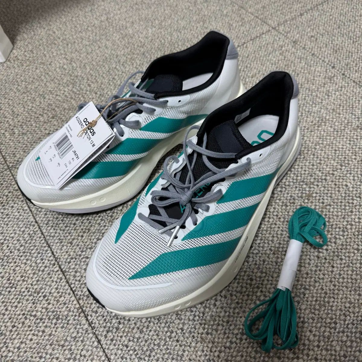270 adidas アディゼロ ボストン13 JR4791 新品 ランニングシューズ