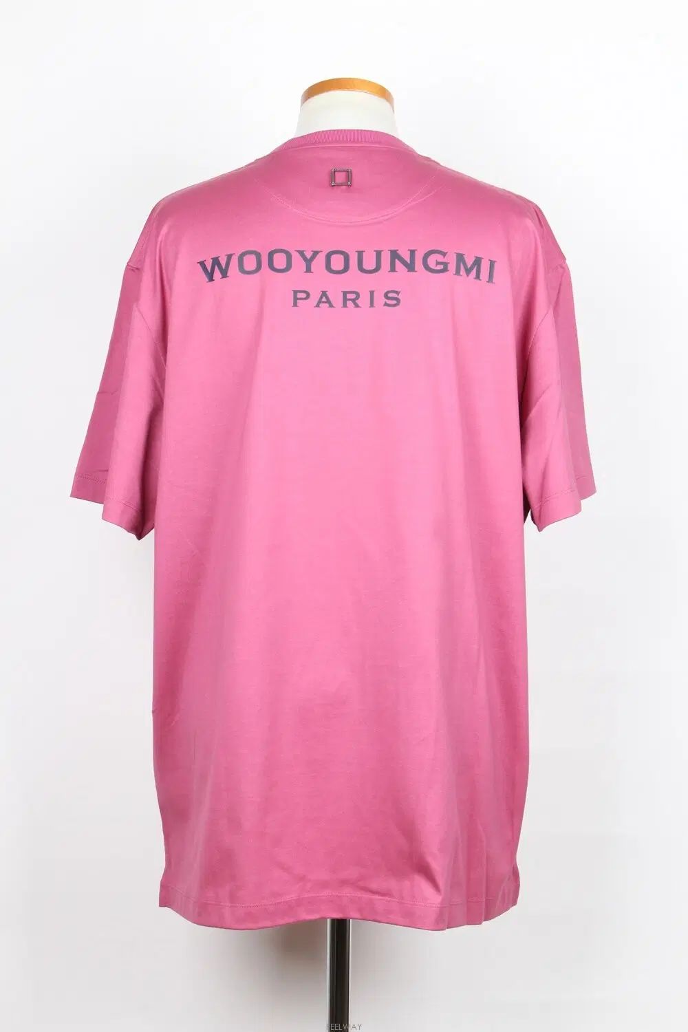 WOOYOUNGMI ウーヨンミ バックロゴ Tシャツ ピンク 46 (95)