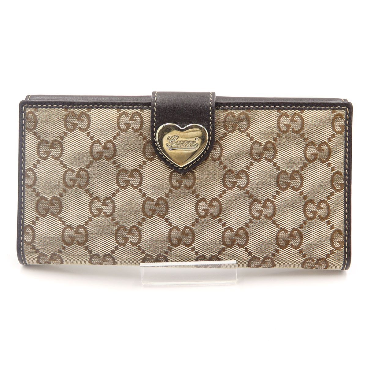 グッチ（GUCCI）ラブリーハート　Wホック長財布　203550　W19cm×H10cm×D2.5cm　レディース（中古）