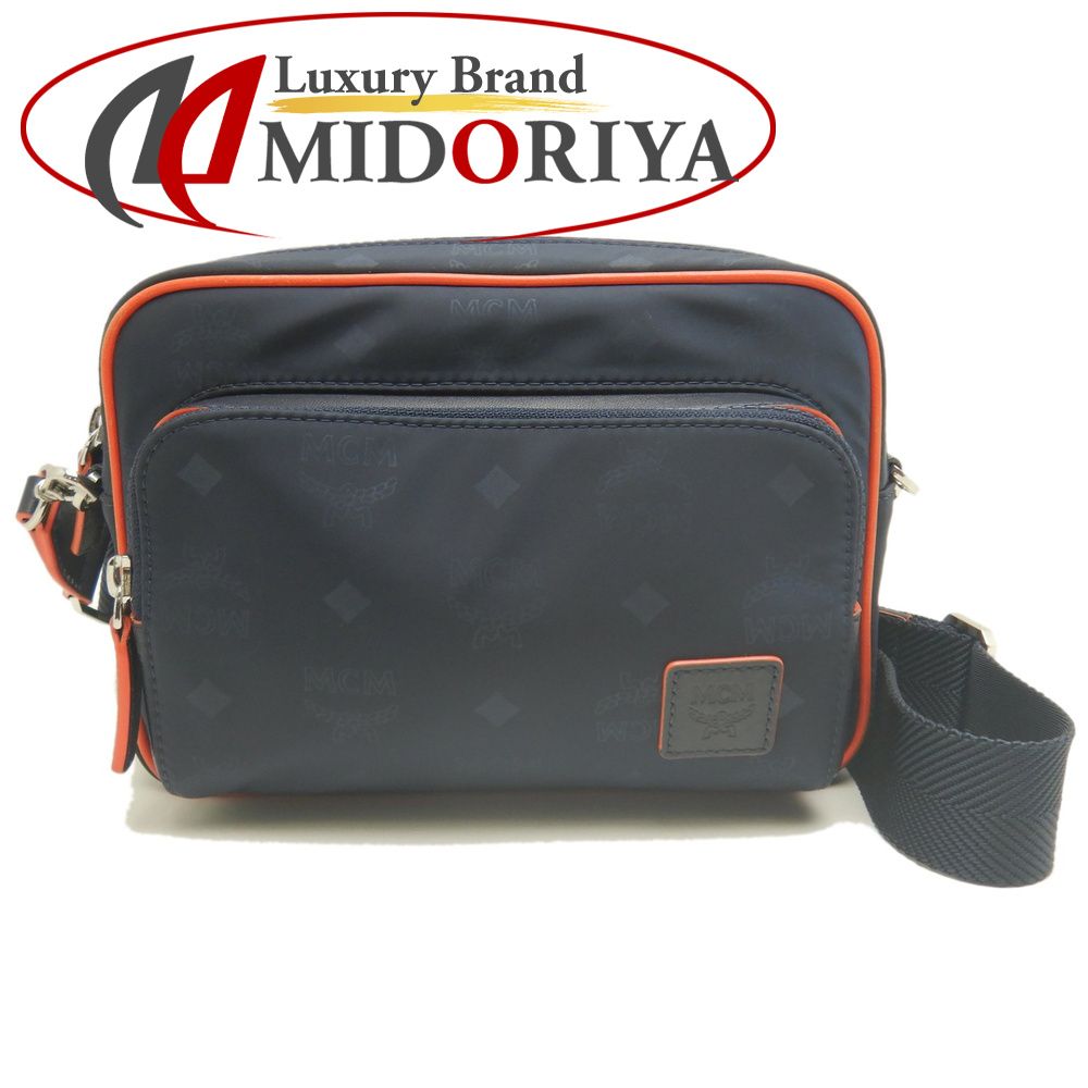 MCM エムシーエム クロスボディバッグ ヴィセトス MMRASKC15VA001 ショルダーバッグ ナイロン ネイビー レディース /254183【中古】