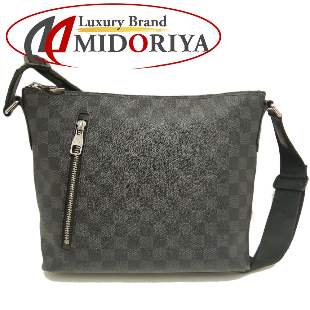 LOUIS VUITTON ルイヴィトン ダミエ グラフィット ミックPM N41211 ショルダーバッグ ノワール メンズ /254201【中古】