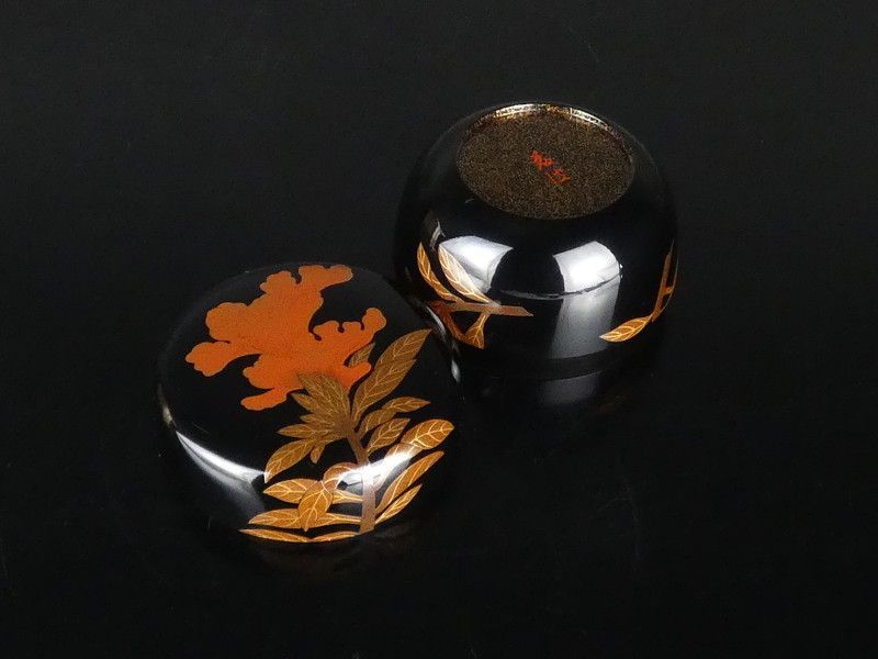 鈴谷藤波 鶏頭蒔絵 平棗 共箱 保証品 内梨地 茶道具 /R(tn19) - メルカリ