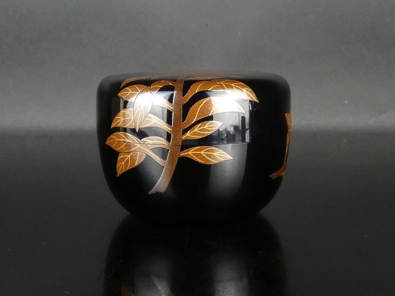 鈴谷藤波 鶏頭蒔絵 平棗 共箱 保証品 内梨地 茶道具 /R(tn19) - メルカリ