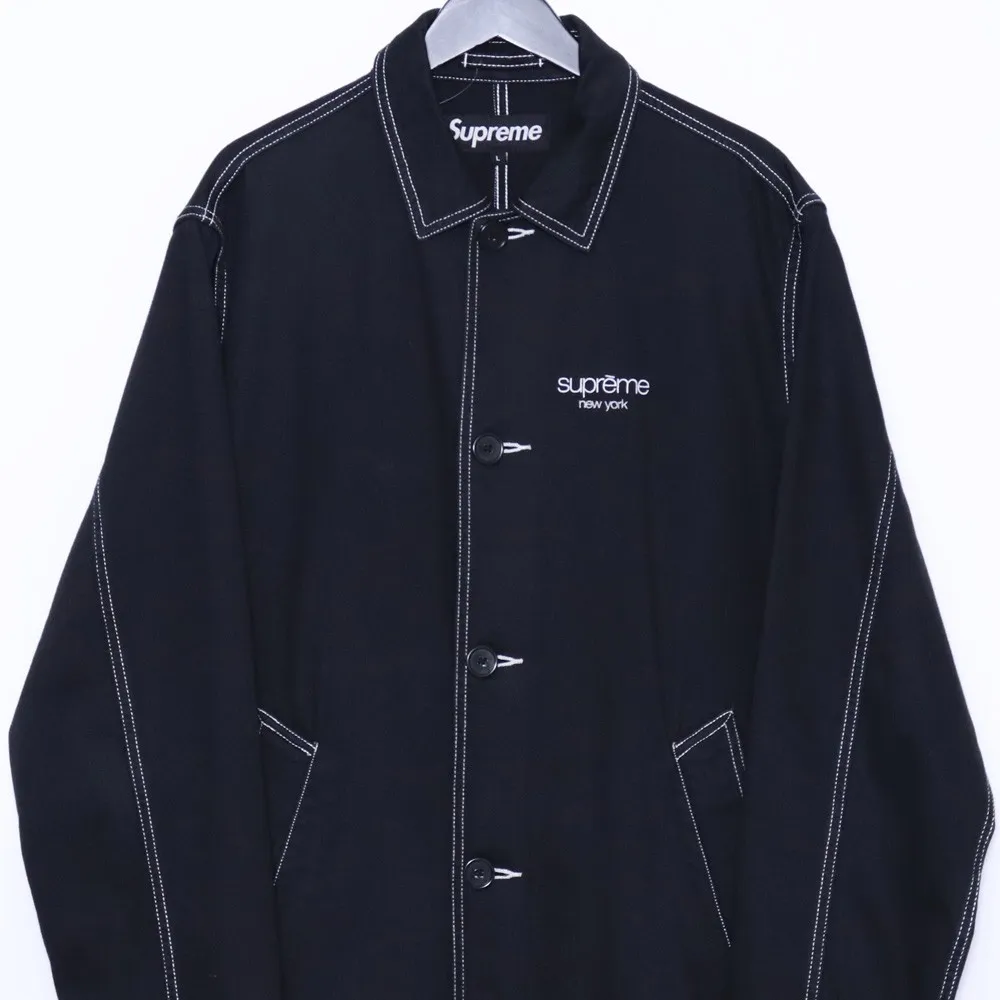 SUPREME Washed Work Trench Coat Lサイズ ブラック(目立った傷や汚れ