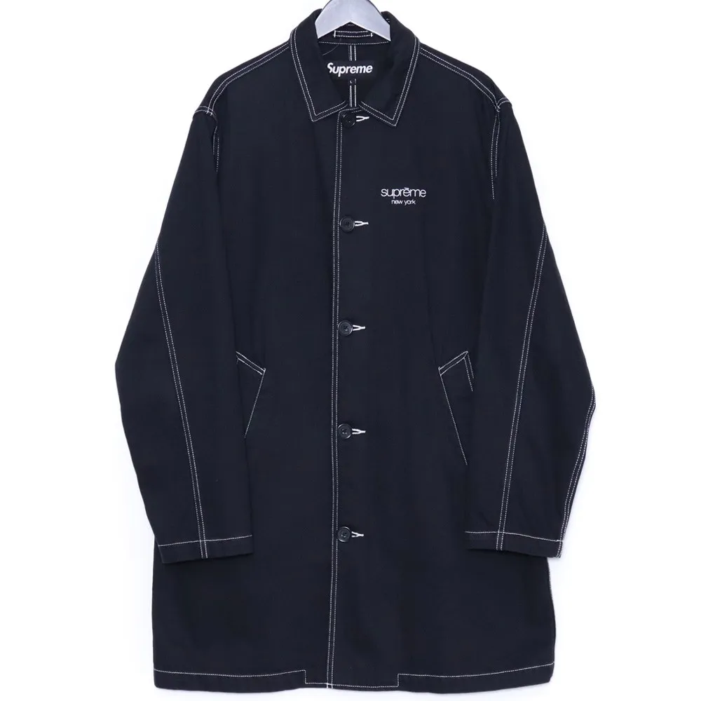 SUPREME Washed Work Trench Coat Lサイズ ブラック(目立った傷や汚れ
