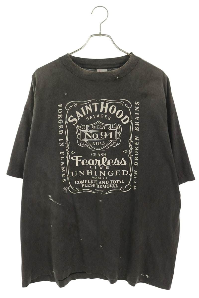 セントマイケル ×ネイバーフッド NEIGHBORHOOD SM-HR8-0000-C70 ヴィンテージ加工Tシャツ メンズ XL