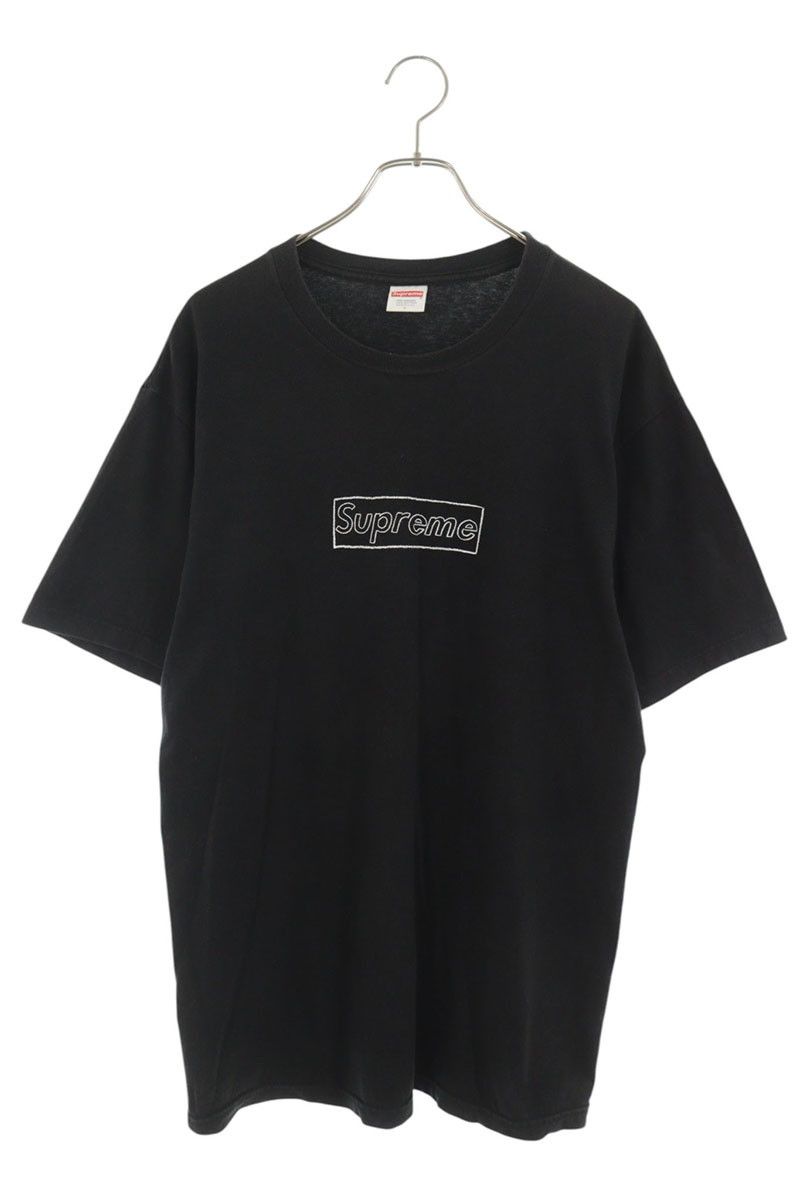 シュプリーム Kaws Chalk Box Logo Tee ボックスロゴTシャツ メンズ L