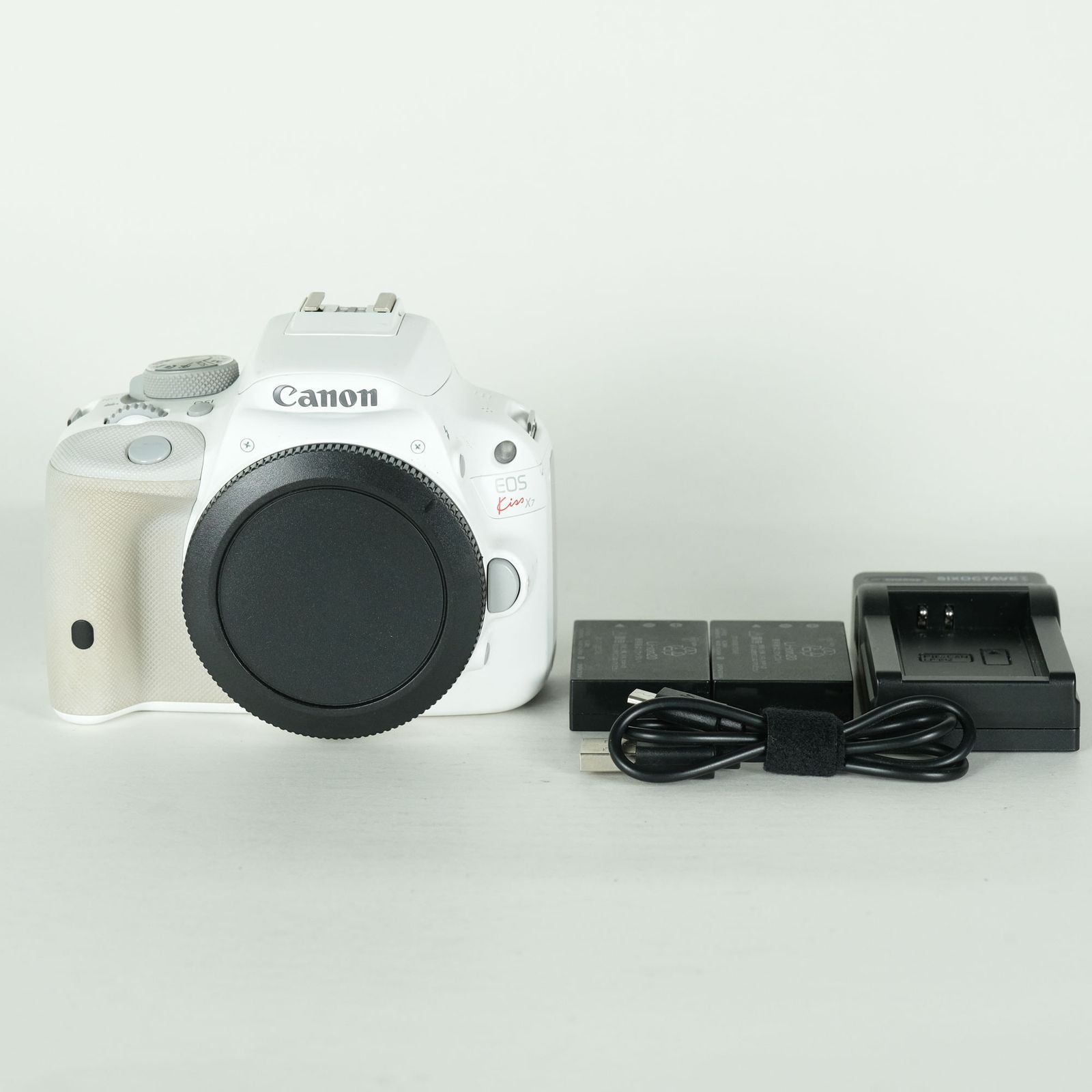 [並品 | バッテリー2個付] Canon EOS Kiss X7 ボディ ホワイト | キヤノンEF-Sマウント