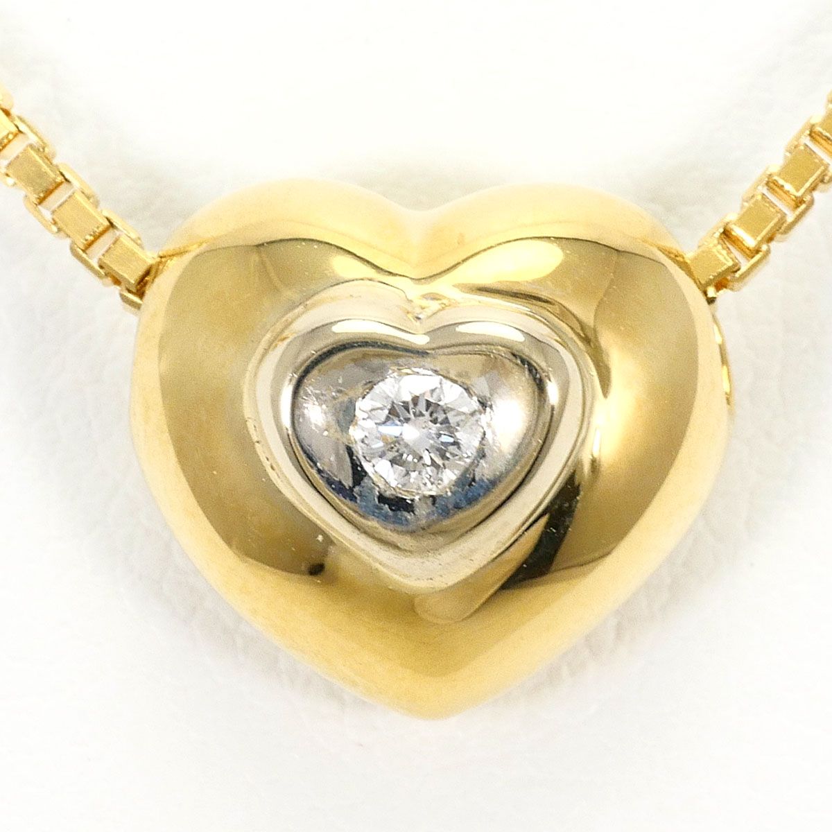 K18YGWG ネックレス ダイヤモンド 0.082ct 鑑別書 総重量約7.9g 約40cm 149,000円