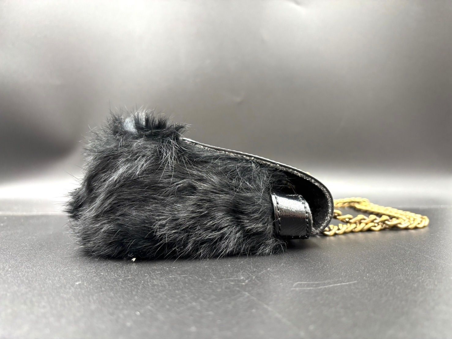 【未使用に近い】Rafe リアルファー ショルダーバッグ ハンドバッグ 2way