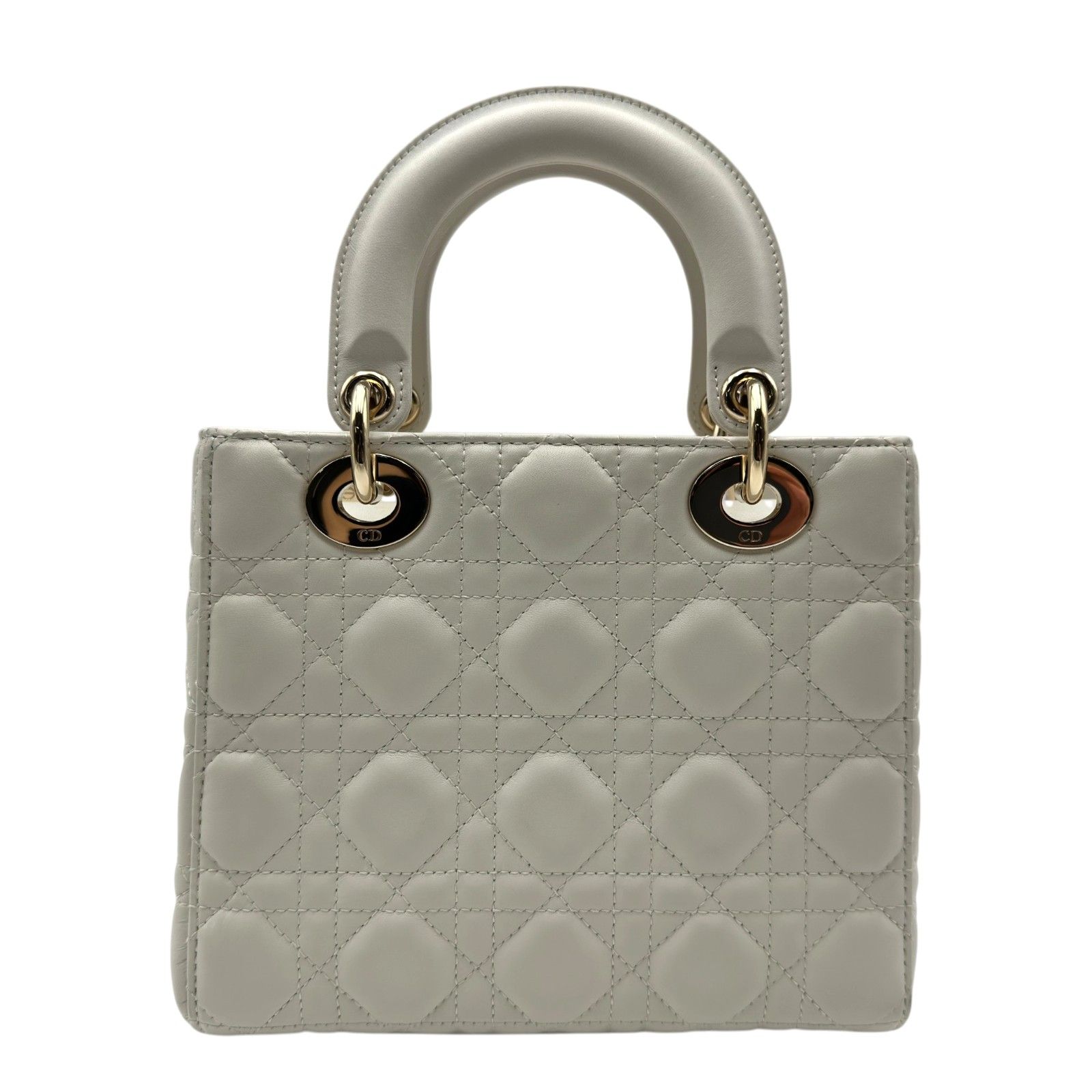 クリスチャン・ディオール Christian Dior MY ABCDIOR バッグスモール M05380NGE ホワイト カナージュラムスキン レディース ショルダーバッグ
