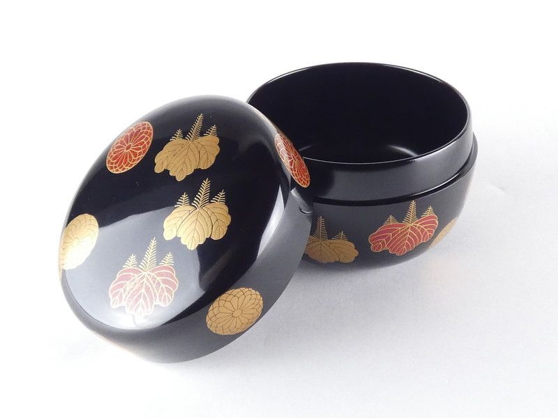 尋牛斎 書付 漆匠春象「高台寺蒔絵 平棗」共箱 保証品 茶道具 /R(tn14