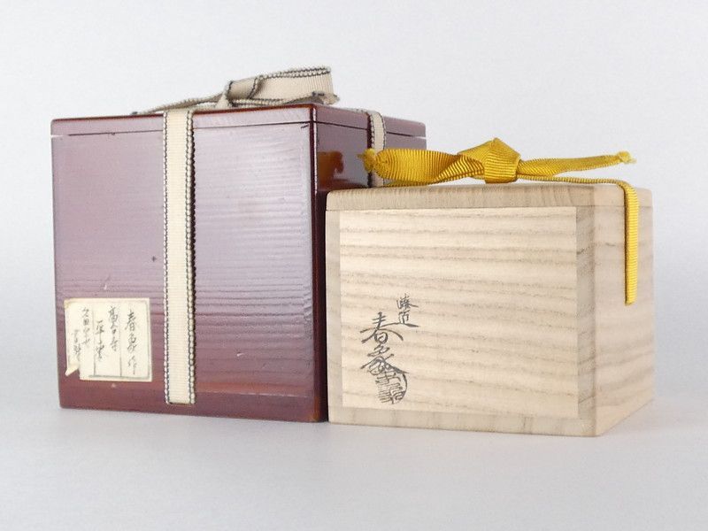 尋牛斎書付　春象作　秋の野　蒔絵　棗　共箱　共布　二重箱　茶道具 尋牛斎 書付 漆匠春象「高台寺蒔絵 平棗」共箱 保証品 茶道具 /R(tn14
