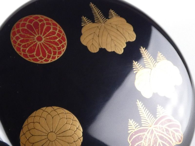 尋牛斎 書付 漆匠春象「高台寺蒔絵 平棗」共箱 保証品 茶道具 /R(tn14