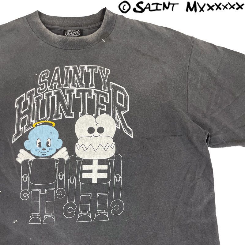 【中古】SAINT MICHAEL セントマイケル BOUNTY HUNTER BH_SS T-SHIRT SKULL-K&BABY-M Tシャツ 半袖 ブラック 黒 Lサイズ SM-MK8-0000-C28 日本製 コットン 24,495円