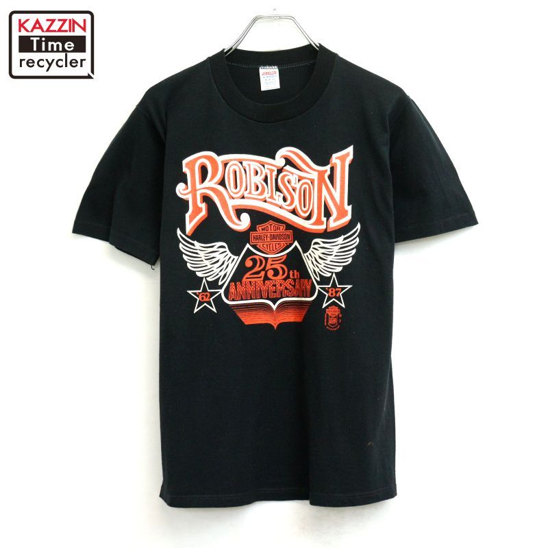 80s USA製 vintage HARLEY DAVIDSON バイカー モーターサイクル 半袖Ｔシャツ メンズ 表記Mサイズ